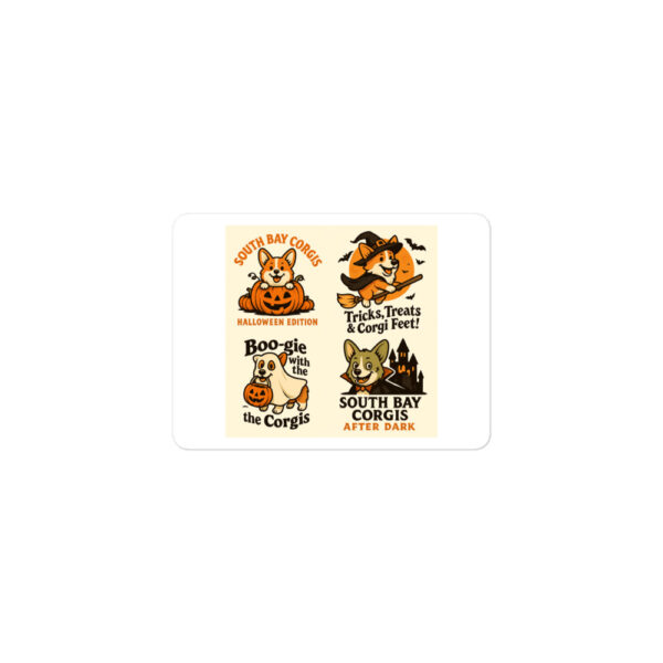 Corgi Halloween Bubble-free stickers