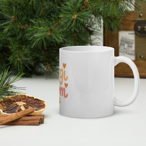 Corgi Mom White glossy mug - Image 3