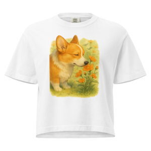 Corgi Women’s heavyweight boxy tee